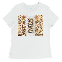 White mother's day mini leopard tumbler tbs Ladies Tee - TumblerDesignByShophia