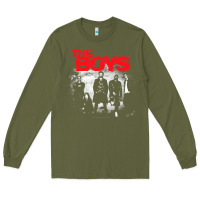 Army Green The Boys Graffiti Group Photo Long Sleeve Tee - longCreatives