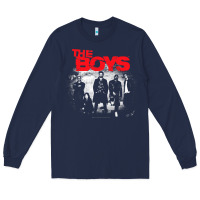 Navy The Boys Graffiti Group Photo Long Sleeve Tee - longCreatives