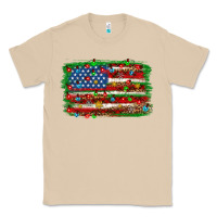 Mushroom Christmas American flag 4th of july Classic Tee - HowdyJamesFarm