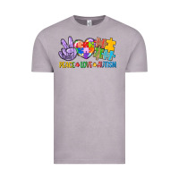 Vintage Zinc Peace love Autism Vintage Tee - CowGirlArtShop