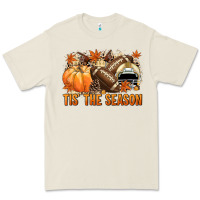 Tis' The Season Football And Light Yellow Helmet Premium Tee | Teevron