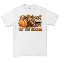 White Tis' the season Football and light yellow helmet Premium Tee - NancyCooperArtShop