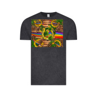 Vintage Black st patricks day horseshoe shamrock rainbow gold Vintage Tee - RanaPortraitStore
