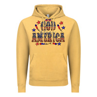 Vintage Mustard 4 july god bless america western Vintage Hoodie - CowCowDesign