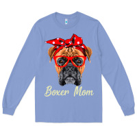 Colony Blue Boxer Mom Dogs  Mothers Day Dog Lovers Gifts For Women Long Sleeve Tee - longCreatives