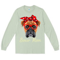 Matcha Boxer Mom Dogs  Mothers Day Dog Lovers Gifts For Women Long Sleeve Tee - longCreatives