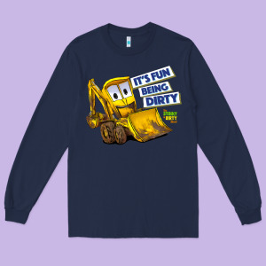Kids The Stinky And Dirty Show  It's Fun Being Dirty Long Sleeve Tee Designed By Longcreatives