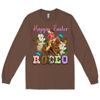 Chestnut Happy Easter rodeo cowgirl Long Sleeve Tee - OliviaCreatesArt