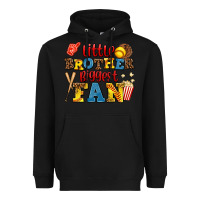 Black little brother biggest fan Heavyweight Hoodie - AdoDesignShop