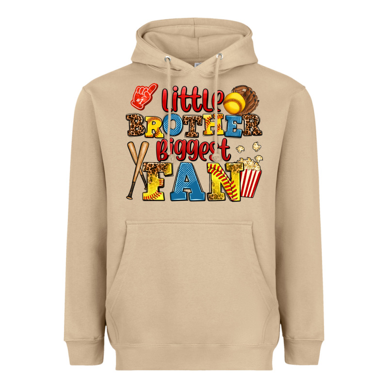 Little Brother Biggest Fan Heavyweight Hoodie by AdoDesignShop | Teevron