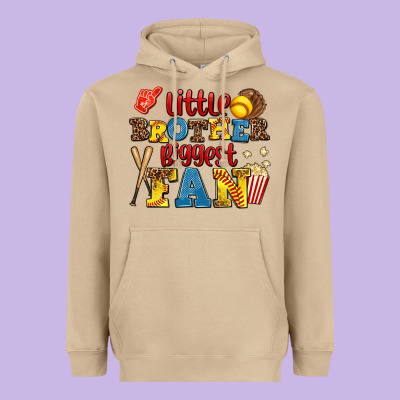 Little Brother Biggest Fan Heavyweight Hoodie Designed By Adodesignshop