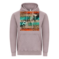 Vintage Zinc Leopard Cowhide Pattern Vintage Hoodie - CowCowDesign