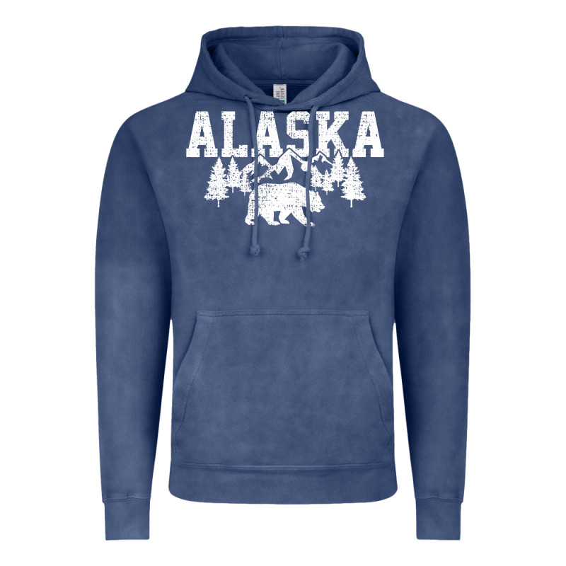 Alaska Mountains Forest Hunting Usa Vintage Hoodie by longCreatives | Teevron