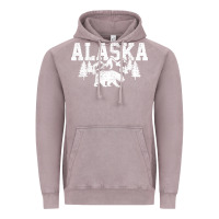 Vintage Zinc Alaska Mountains Forest Hunting Usa Vintage Hoodie - longCreatives