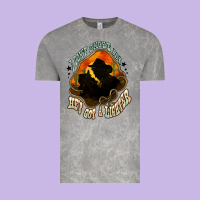 I Don't Smoke But He's Got A Lighter Vintage Tee Designed By Howdyjamesfarm