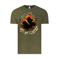 Vintage Olive I don't smoke but he's got a lighter Vintage Tee - HowdyJamesFarm