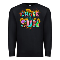 Black chase the sun Premium Sweatshirt - AdoDesignShop