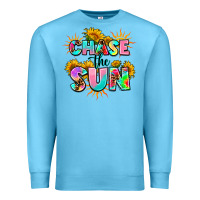 Ocean Blue chase the sun Premium Sweatshirt - AdoDesignShop