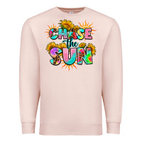 Pale Pink chase the sun Premium Sweatshirt - AdoDesignShop