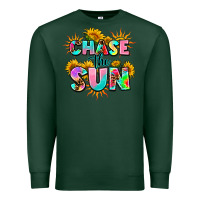 Sports Green chase the sun Premium Sweatshirt - AdoDesignShop