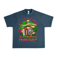 Midnight Navy Feliz Navidad gnome Mexico Urban Heavy Tee - HowdyJamesFarm