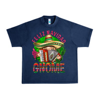 Navy Feliz Navidad gnome Mexico Urban Heavy Tee - HowdyJamesFarm