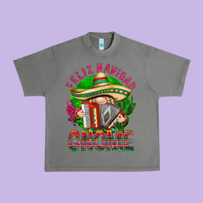 Feliz Navidad Gnome Mexico Urban Heavy Tee Designed By Howdyjamesfarm