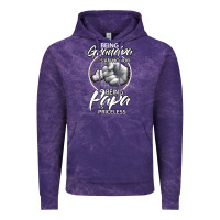 Cloud Purple being grandpa is an honor being papa is priceless, gift dad Vintage Hoodie - longCreatives