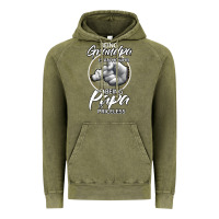 Vintage Olive being grandpa is an honor being papa is priceless, gift dad Vintage Hoodie - longCreatives
