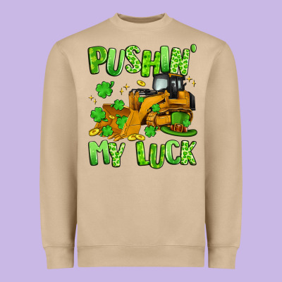 Pushin' My Luck Heavyweight Sweatshirt Designed By Artiststas