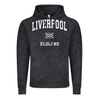 Vintage Black Liverpool England Vintage Athletic Sports Design Vintage Hoodie - longCreatives
