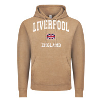 Vintage Coffee Liverpool England Vintage Athletic Sports Design Vintage Hoodie - longCreatives