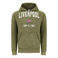 Vintage Olive Liverpool England Vintage Athletic Sports Design Vintage Hoodie - longCreatives