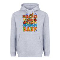 Heather Grey nacho average baby with nacho 2 Heavyweight Hoodie - AdoDesignShop