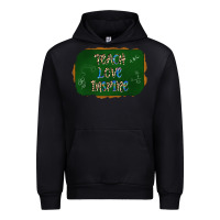 Black teach love inspire chalkboard Urban Hoodie - AdoDesignShop