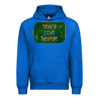 Cobalt teach love inspire chalkboard Urban Hoodie - AdoDesignShop