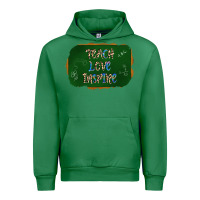 Emerald teach love inspire chalkboard Urban Hoodie - AdoDesignShop