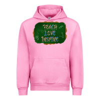 Fuchsia Pink teach love inspire chalkboard Urban Hoodie - AdoDesignShop