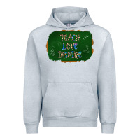Heather Grey teach love inspire chalkboard Urban Hoodie - AdoDesignShop
