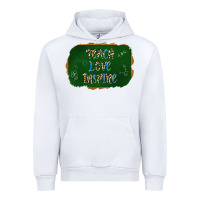 White teach love inspire chalkboard Urban Hoodie - AdoDesignShop