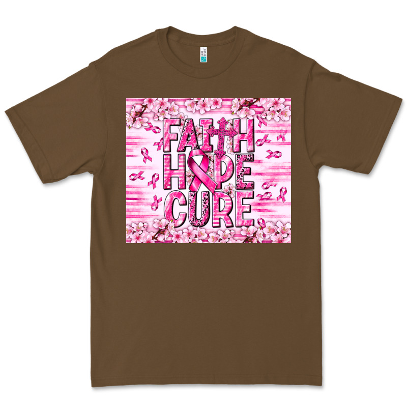 Faith Hope Cure Cancer Premium Tee by NancyCooperArtShop | Teevron