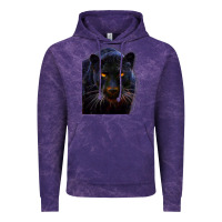 Cloud Purple Black Panther, Big Cat T Vintage Hoodie - longCreatives