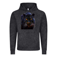 Vintage Black Black Panther, Big Cat T Vintage Hoodie - longCreatives