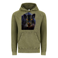 Vintage Olive Black Panther, Big Cat T Vintage Hoodie - longCreatives