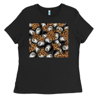 Black pool with leopard tumbler tbs Ladies Tee - TumblerDesignByShophia