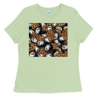Matcha pool with leopard tumbler tbs Ladies Tee - TumblerDesignByShophia