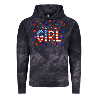 Cloud Black all american girl doodle letters Vintage Hoodie - CowCowDesign