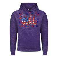 Cloud Purple all american girl doodle letters Vintage Hoodie - CowCowDesign