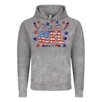 Cloud Rock all american girl doodle letters Vintage Hoodie - CowCowDesign